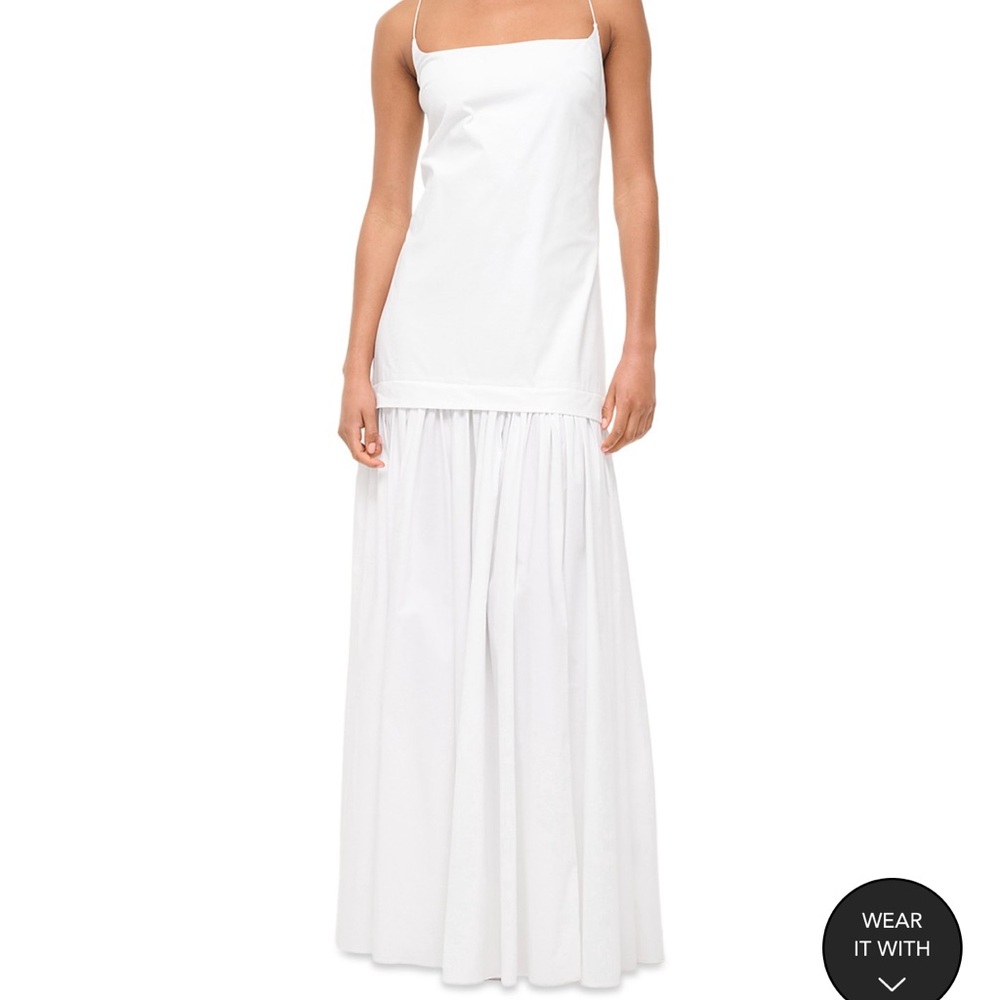 STAUD Ari White Maxi Dress